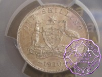 Australia 1910 Shilling PCGS MS63